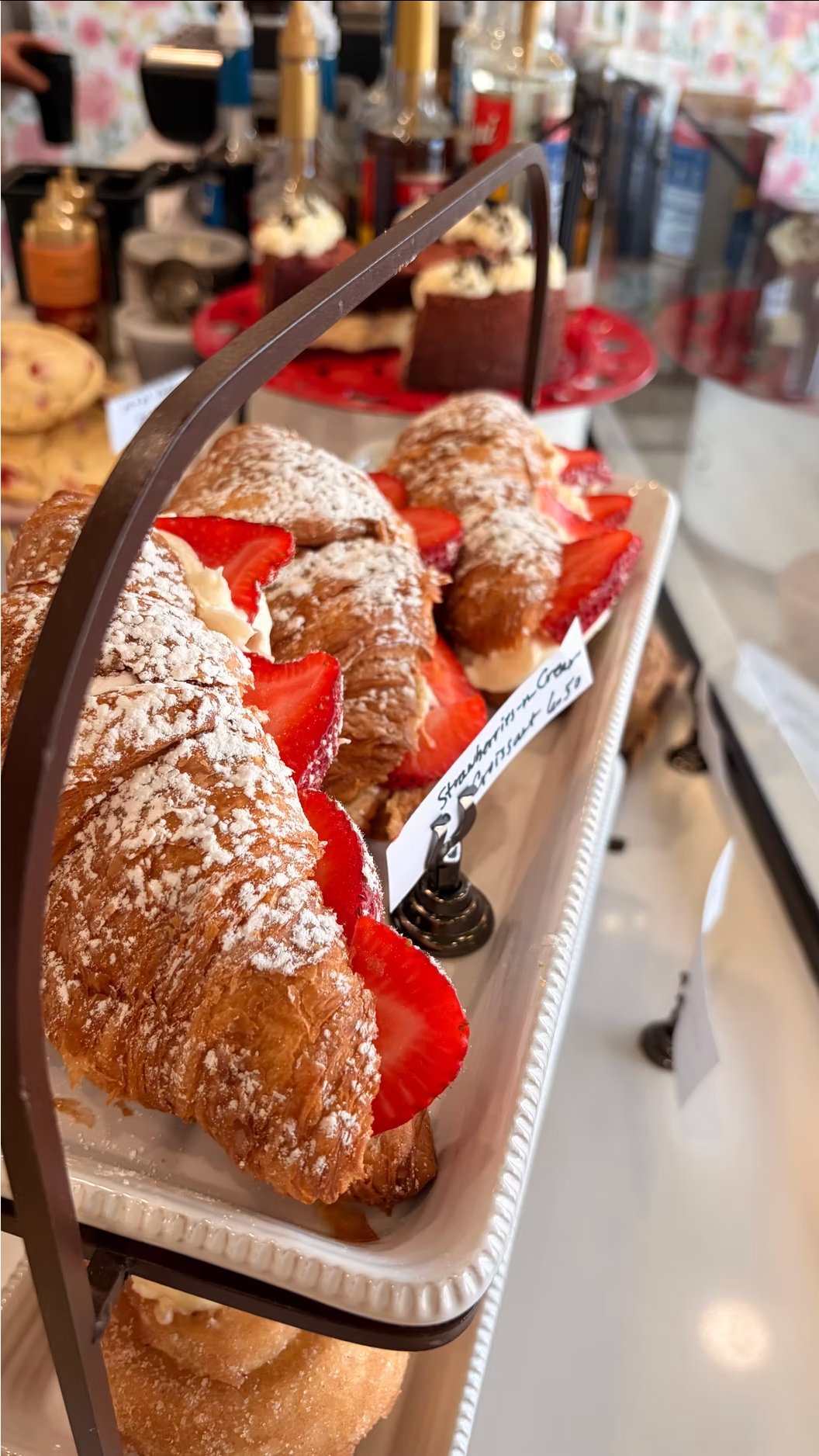 Strawberry croissant